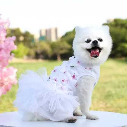 Cute Tutu Floral Dress For Small Pets - Image 13