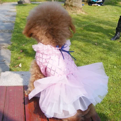 Cute Sequins Dress for Small Pets - Image 10