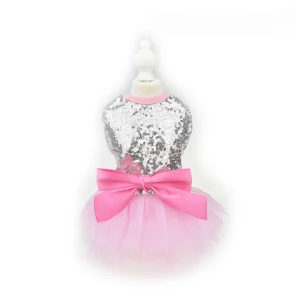 Cute Sequins Dress for Small Pets - Image 4