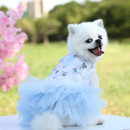 Cute Tutu Floral Dress For Small Pets - Image 12