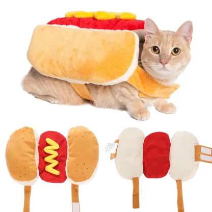 Pet Halloween Costume Funny Hot Dog - Image 2