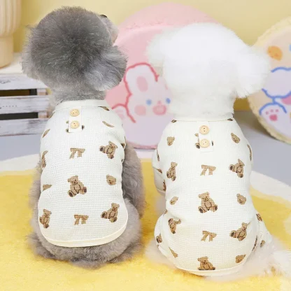 Animal Pattern Pajamas Pet Clothes