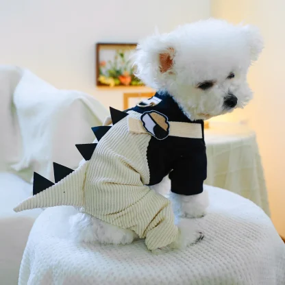 Cute Pet Costume with Dino Spikes Back - Image 6