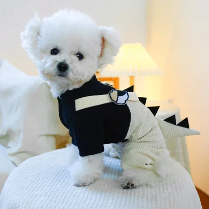 Cute Pet Costume with Dino Spikes Back - Image 9