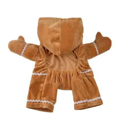 Cute Gingerbread Costume for Pet - Image 3