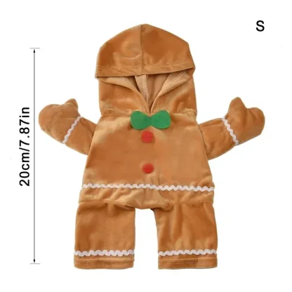 Cute Gingerbread Costume for Pet - Image 7