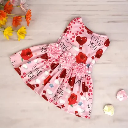 Trendy Soft Pink Pet Dresses