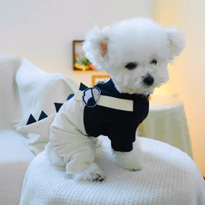 Cute Pet Costume with Dino Spikes Back - Image 5