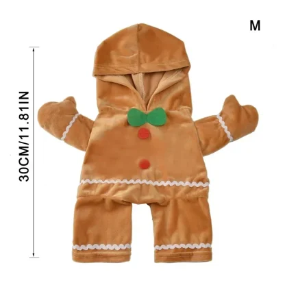 Cute Gingerbread Costume for Pet - Image 8