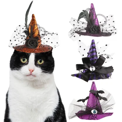 Funny Halloween Witch Hat for Pets - Image 2