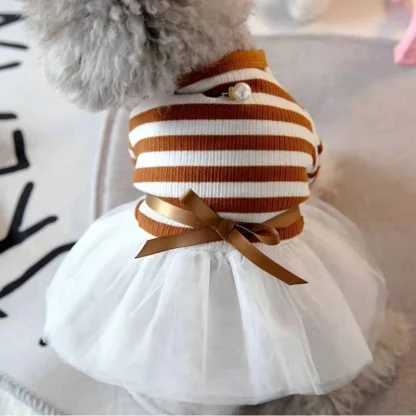 Tutu Striped Dress for Small Pets - Image 6