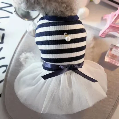 Tutu Striped Dress for Small Pets - Image 7