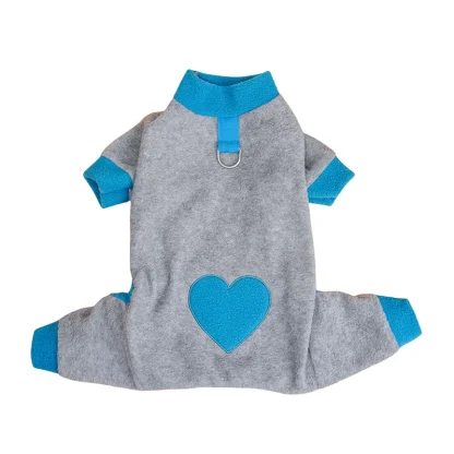 Heart Pattern Pajamas for Small Pets - Image 10