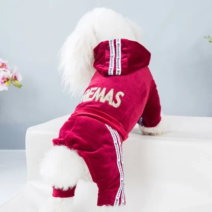 Luxury Pet Jumpsuit with Hoodie - Image 2