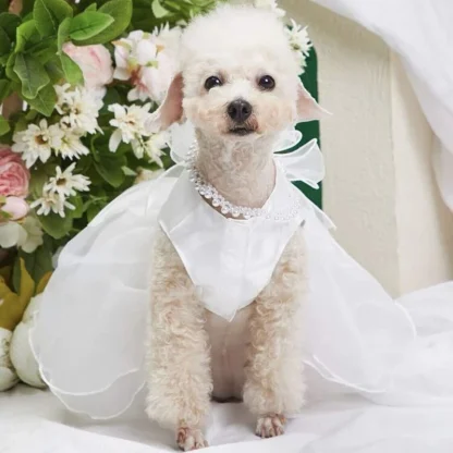 Luxury Wedding Dress for Small Pets - Image 3