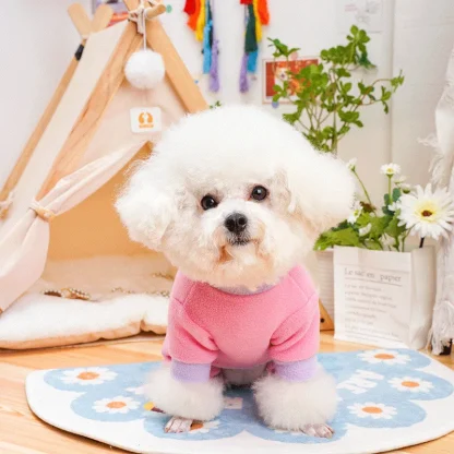 Heart Pattern Pajamas for Small Pets - Image 8