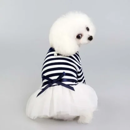 Tutu Striped Dress for Small Pets - Image 4