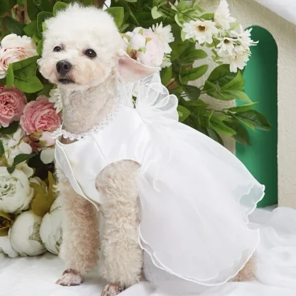 Luxury Wedding Dress for Small Pets - Image 2