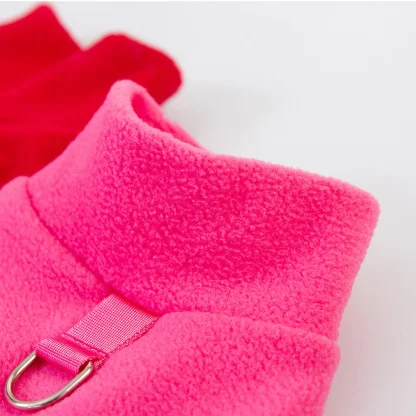 Solid Color Pet Dress with High Collar - Image 7