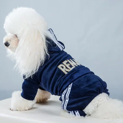 Luxury Pet Jumpsuit with Hoodie - Image 3