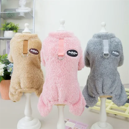Comfy Fleece Lined Pet Jumpsuit - Image 11